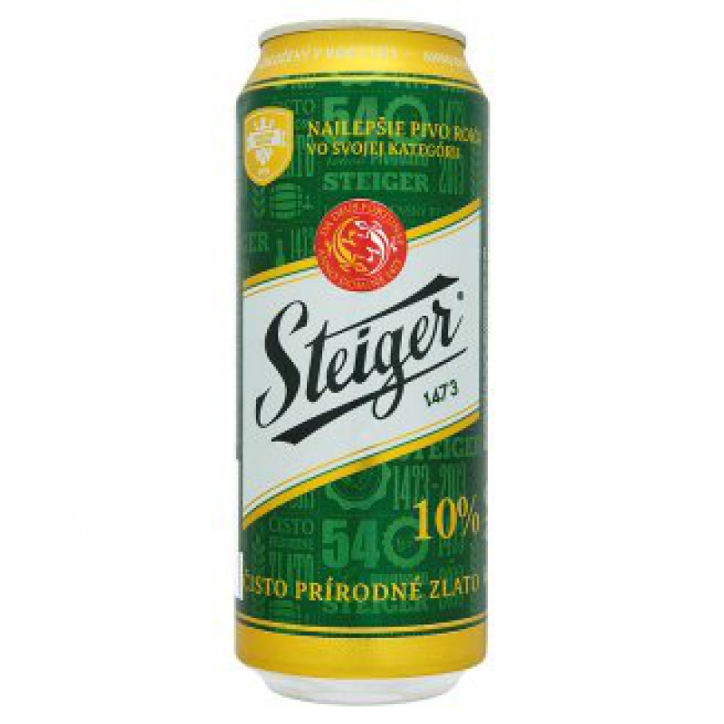 STEIGER 10% 0,5L PLECH. 12-PACK