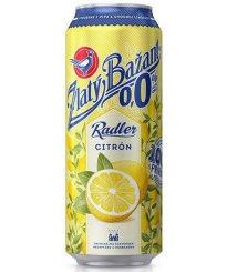 ZL. BAŽANT RADLER CITRÓN 0,0% 0,5L PLECH. 6-PACK