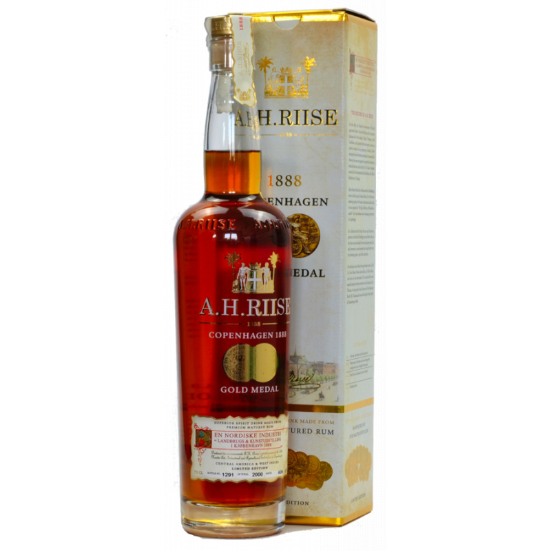 A.H.RIISE COPENHAGEN GBX RUM 40% 0,7L