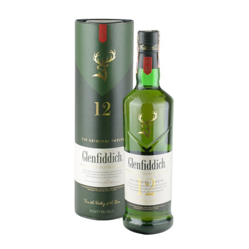 GLENFIDDICH 12YO TUBA 40% 0,7L